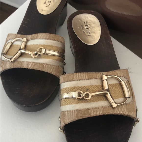 COPY - Authentic gucci gold clogs - Picture 4 of 5